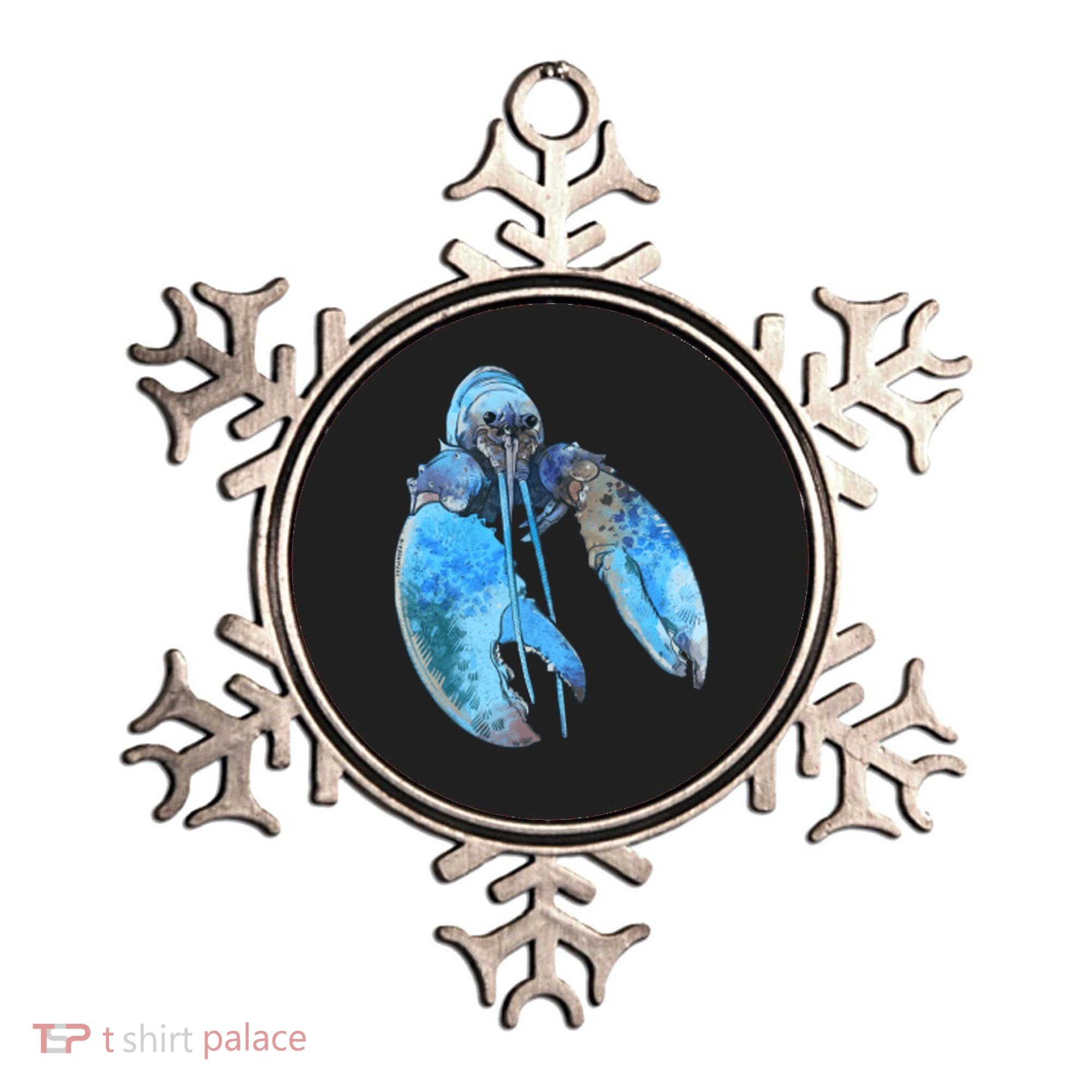 Funny Jumpscare Lobster Meme Blue Crustacean Ornament