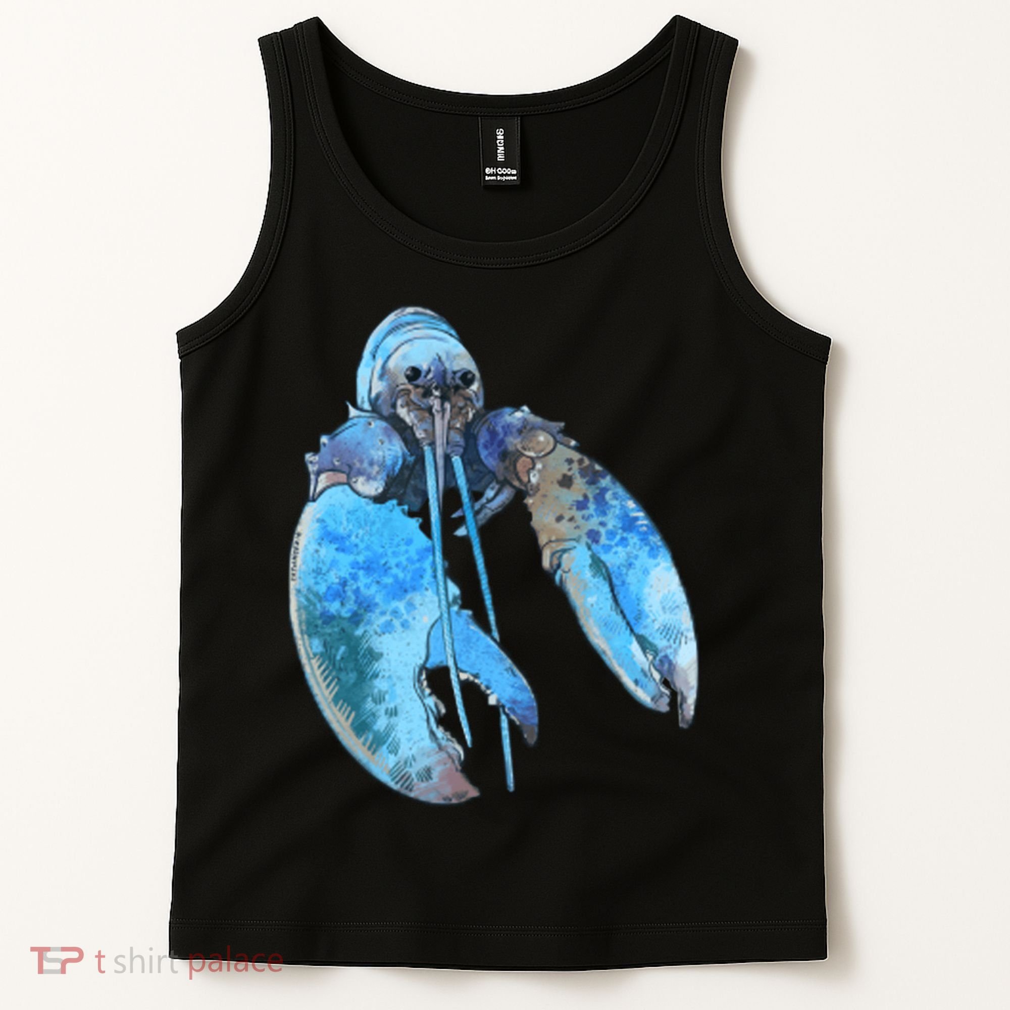 Funny Jumpscare Lobster Meme Blue Crustacean Tank Top