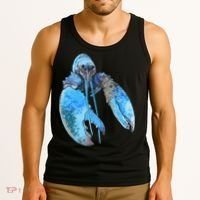 Funny Jumpscare Lobster Meme Blue Crustacean Tank Top thumb 3