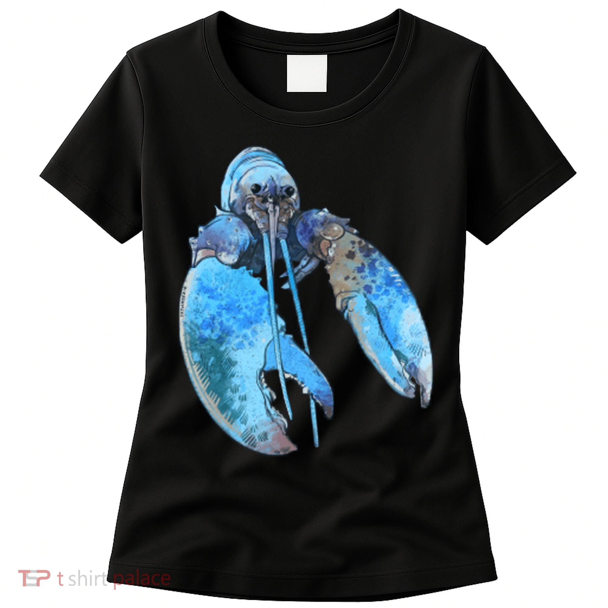 Funny Jumpscare Lobster Meme Blue Crustacean Women's T-Shirt