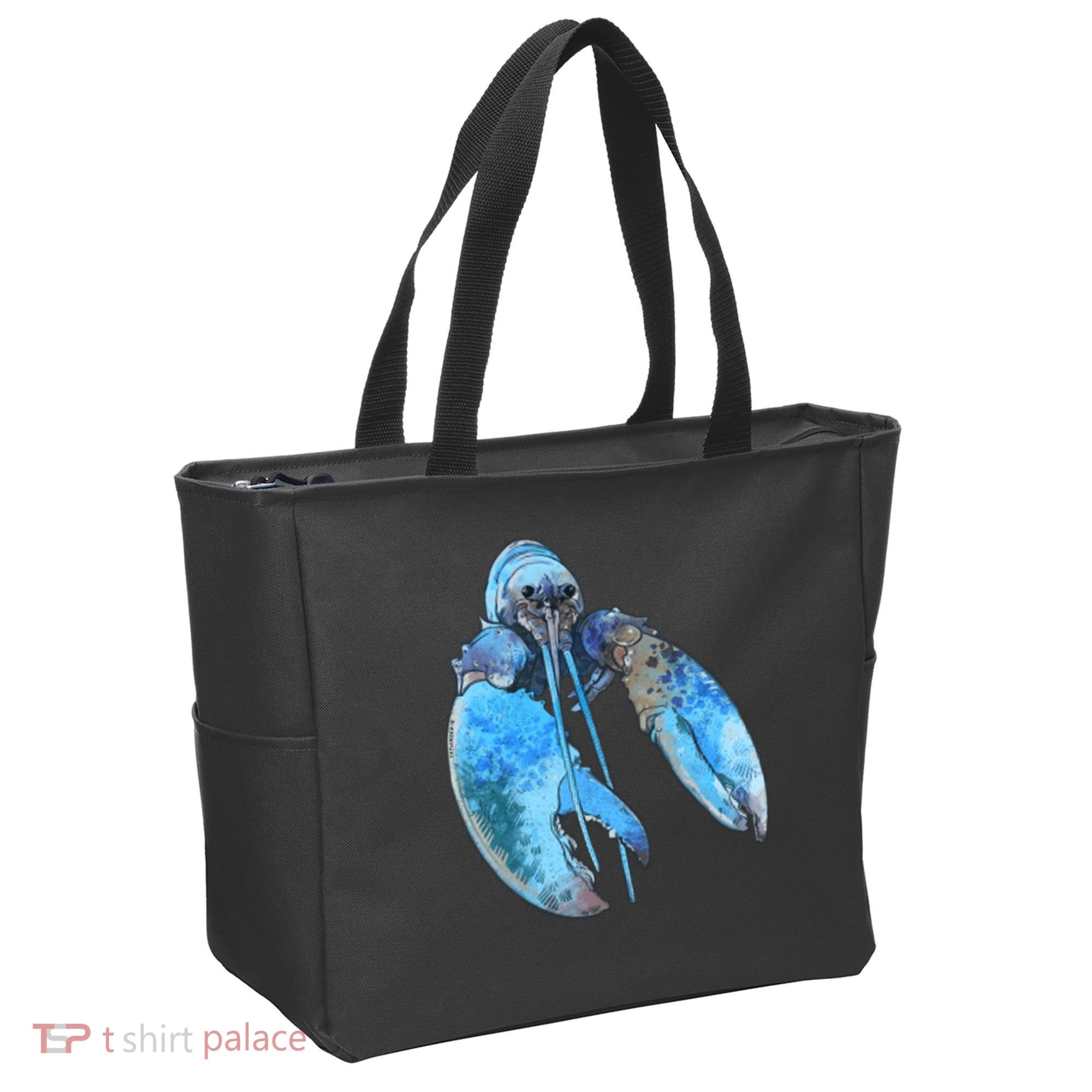 Funny Jumpscare Lobster Meme Blue Crustacean Tote Bag