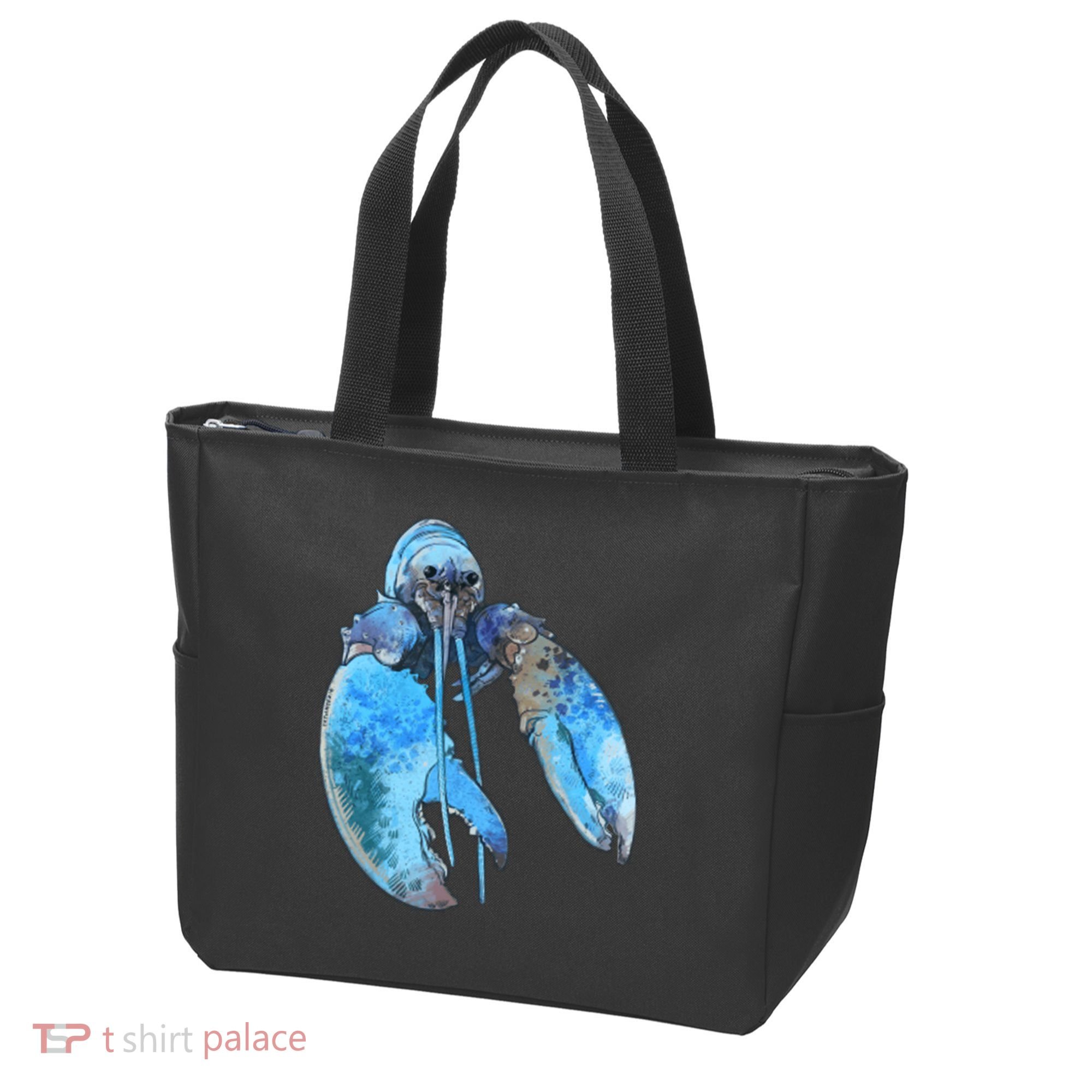 Funny Jumpscare Lobster Meme Blue Crustacean Tote Bag