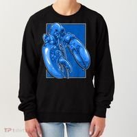Funny Jumpscare Lobster Meme Blue Crustacean Women's Sweatshirt thumb 0