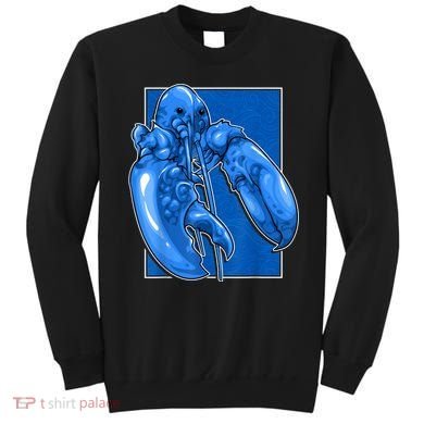 Funny Jumpscare Lobster Meme Blue Crustacean Sweatshirt