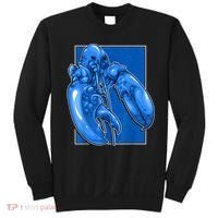 Funny Jumpscare Lobster Meme Blue Crustacean Sweatshirt thumb 0