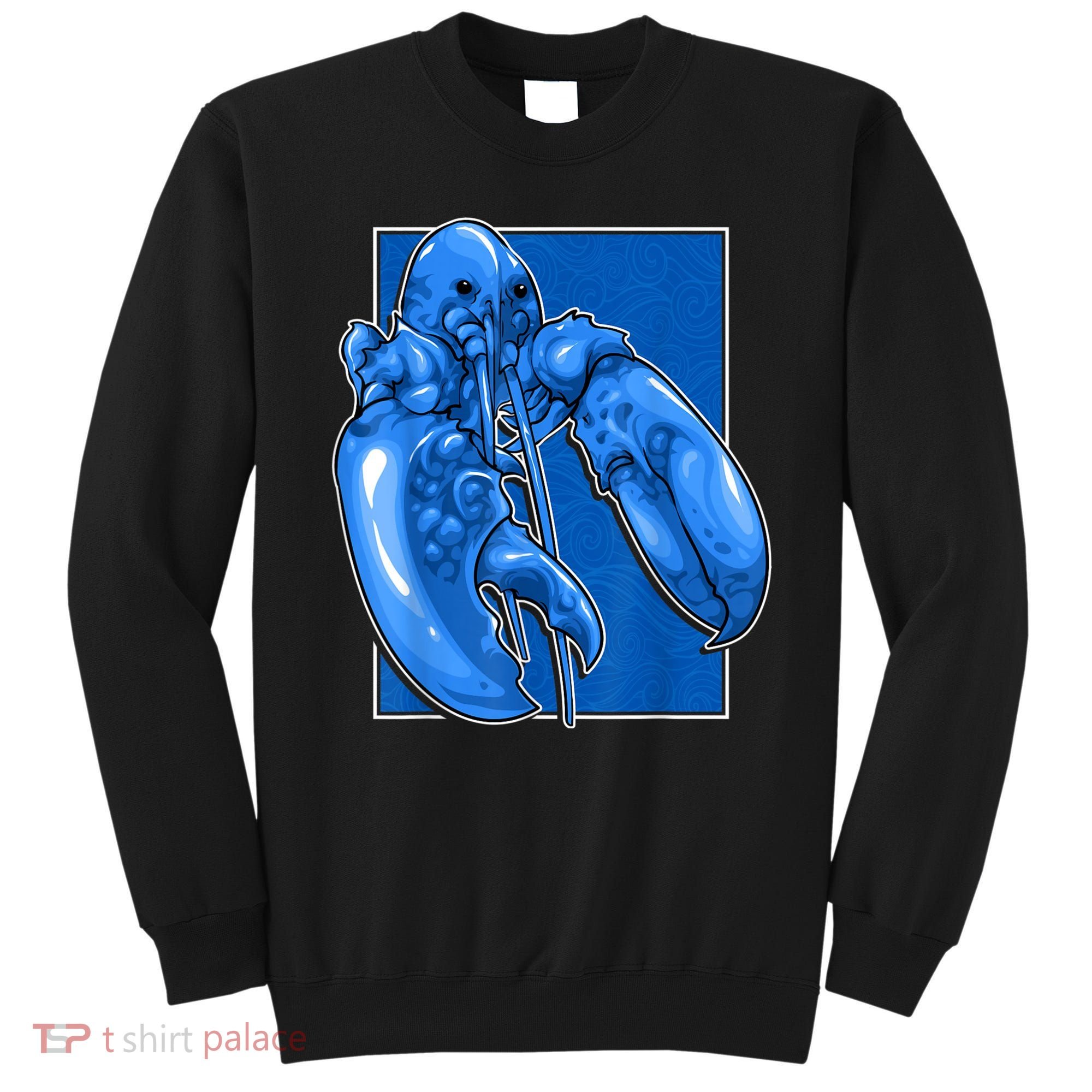 Funny Jumpscare Lobster Meme Blue Crustacean Sweatshirt