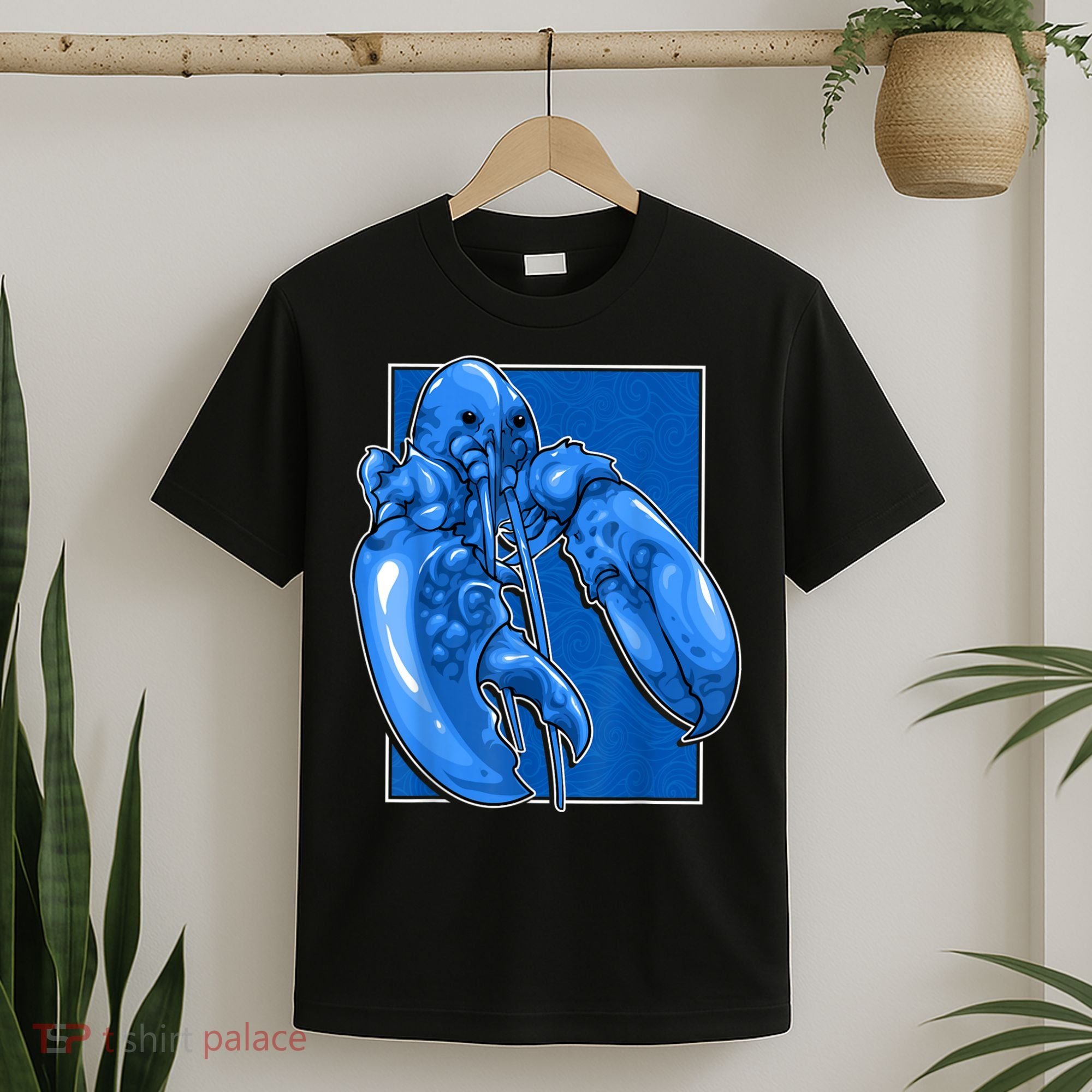 Funny Jumpscare Lobster Meme Blue Crustacean T-Shirt