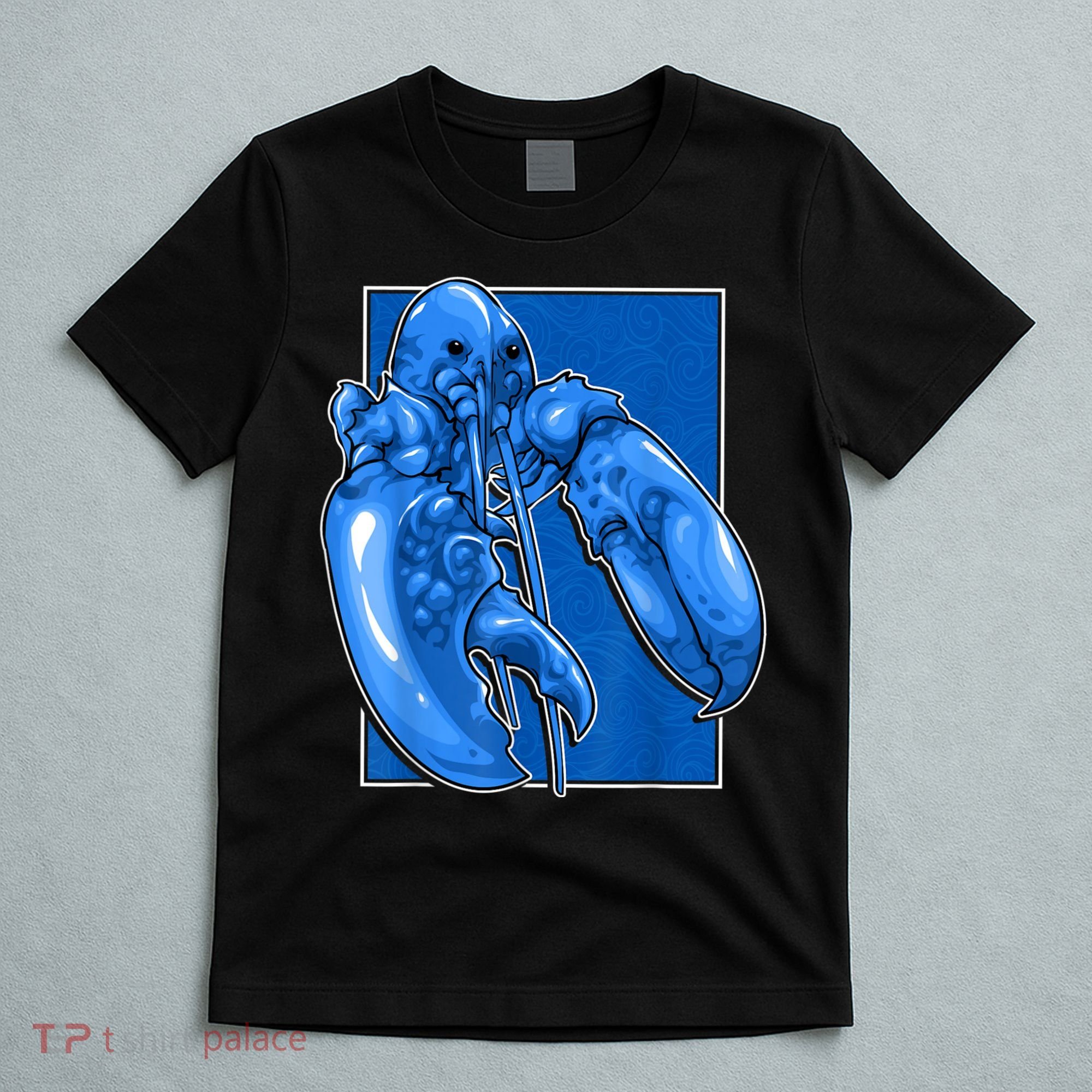 Funny Jumpscare Lobster Meme Blue Crustacean T-Shirt