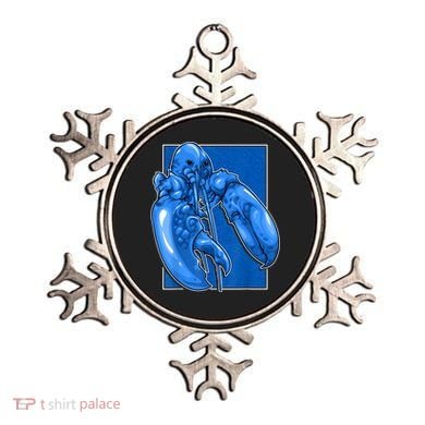 Funny Jumpscare Lobster Meme Blue Crustacean Ornament