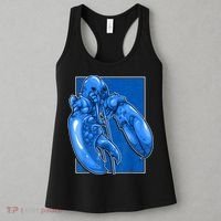 Funny Jumpscare Lobster Meme Blue Crustacean Women's Tank Top thumb 3