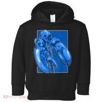 Funny Jumpscare Lobster Meme Blue Crustacean Toddler Hoodie thumb 0