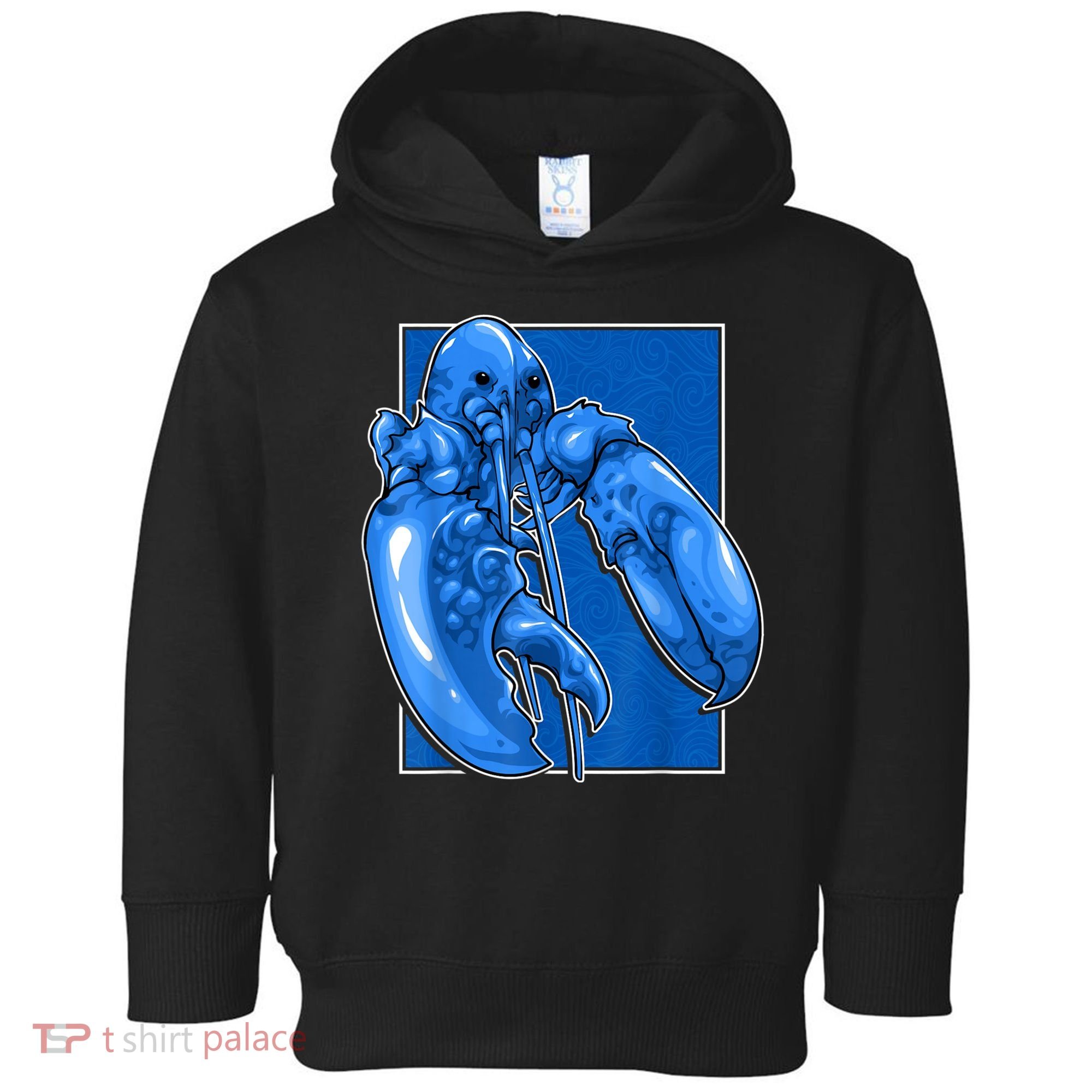 Funny Jumpscare Lobster Meme Blue Crustacean Toddler Hoodie