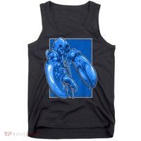 Funny Jumpscare Lobster Meme Blue Crustacean Tank Top thumb 0