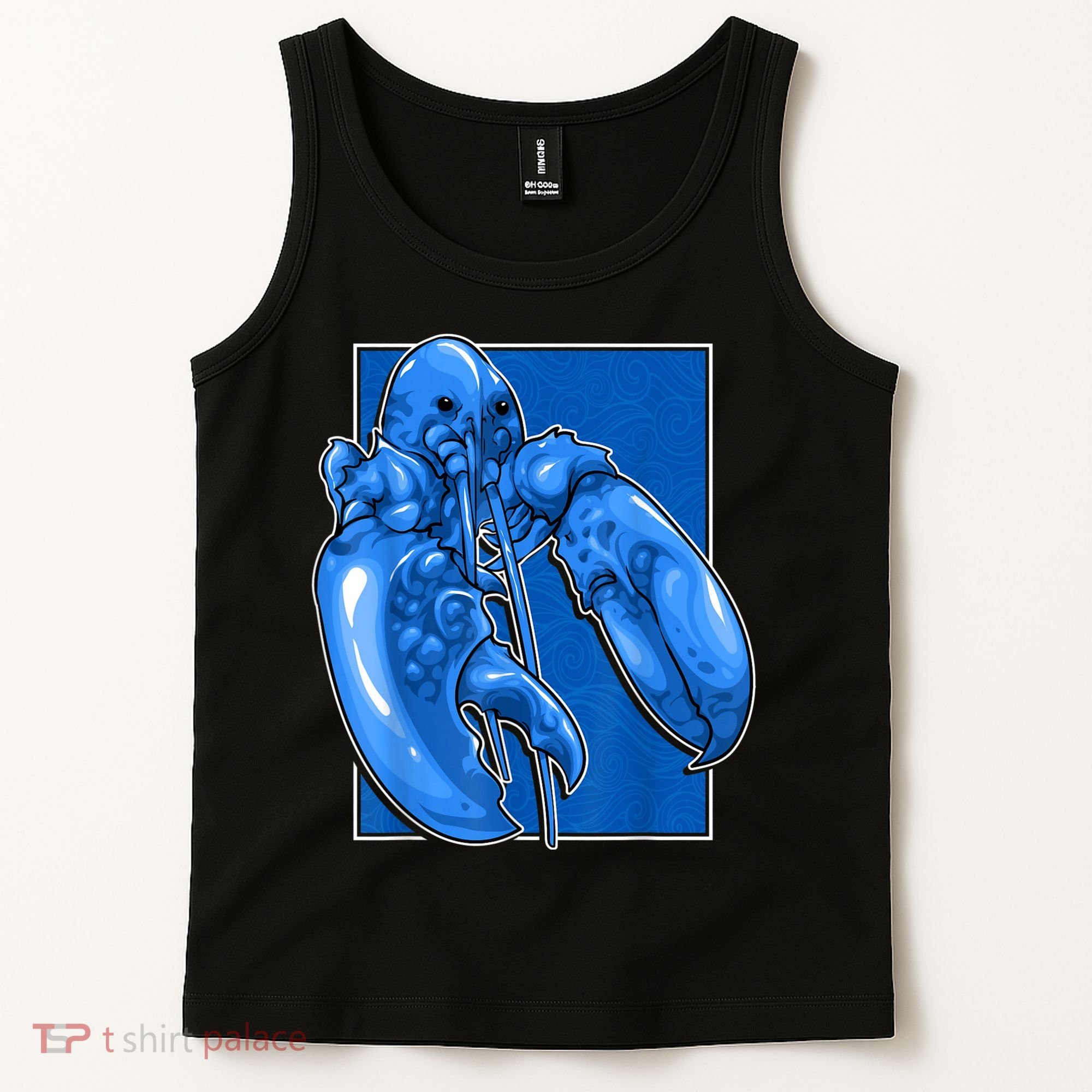 Funny Jumpscare Lobster Meme Blue Crustacean Tank Top