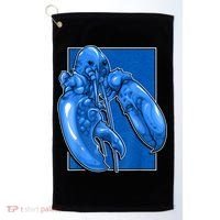Funny Jumpscare Lobster Meme Blue Crustacean Golf Towel thumb 0