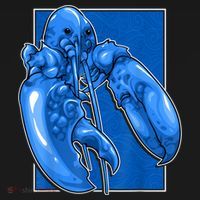 Funny Jumpscare Lobster Meme Blue Crustacean Women's T-Shirt thumb 6