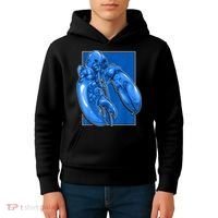 Funny Jumpscare Lobster Meme Blue Crustacean Kids Hoodie thumb 4