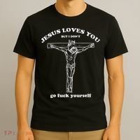 Funny Jesus Loves You But I Dont T-Shirt thumb 3