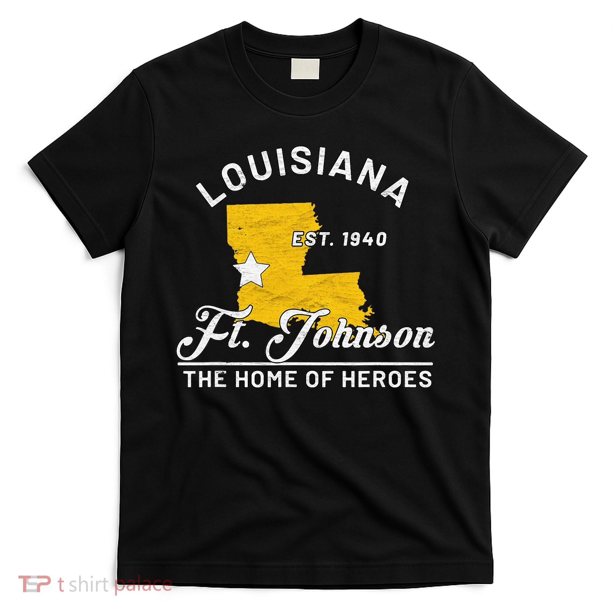 Fort Johnson Louisiana La Vintage Home Of Heroes Jrtc Gift T-Shirt
