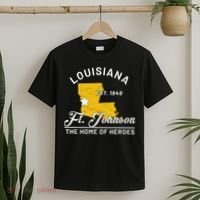 Fort Johnson Louisiana La Vintage Home Of Heroes Jrtc Gift T-Shirt thumb 2
