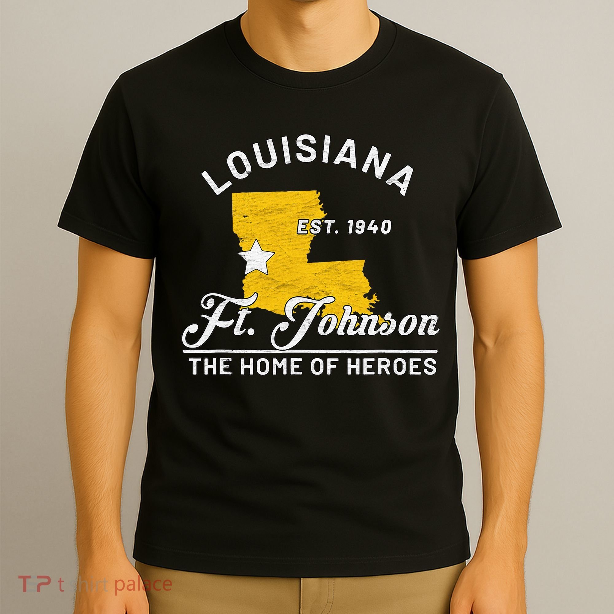 Fort Johnson Louisiana La Vintage Home Of Heroes Jrtc Gift T-Shirt