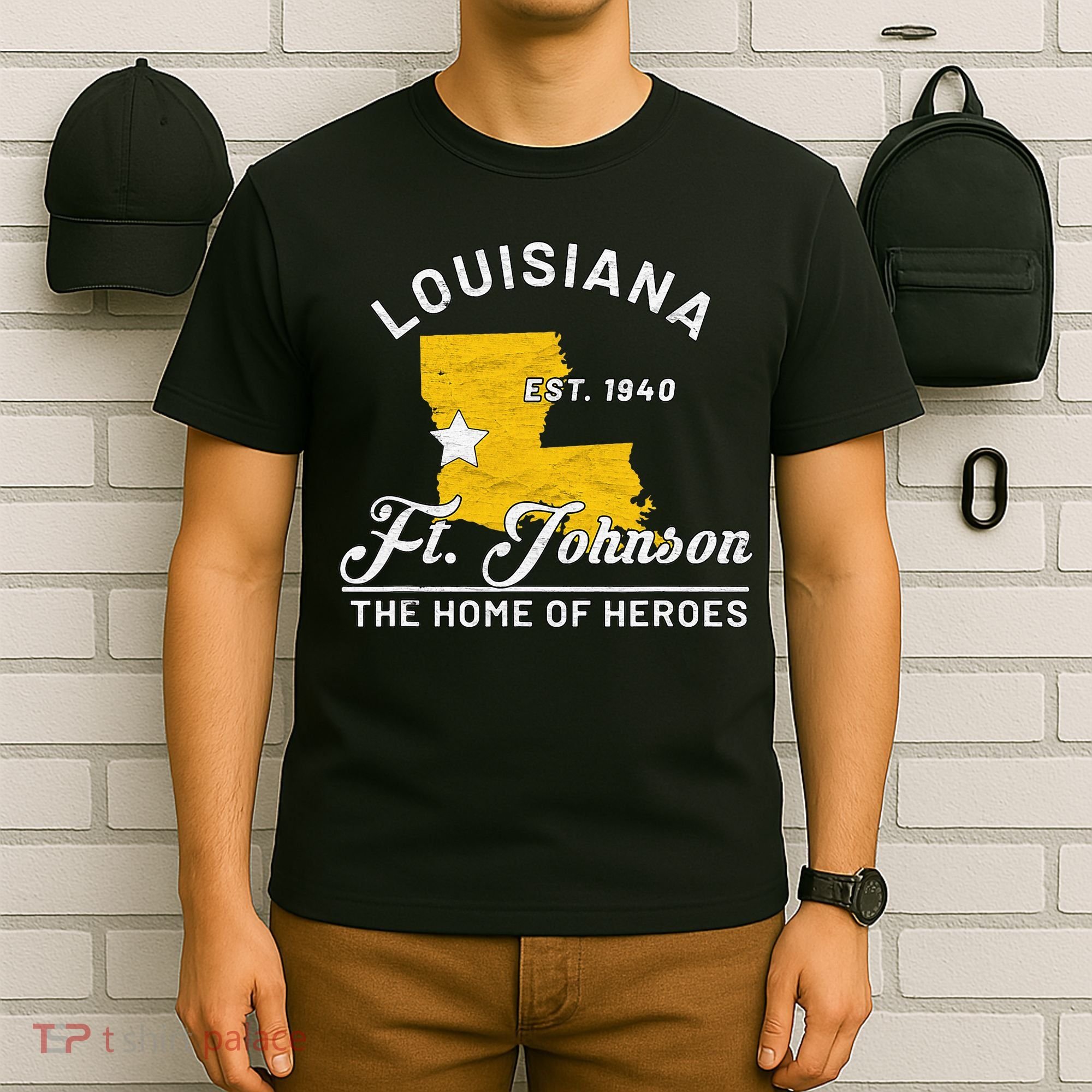 Fort Johnson Louisiana La Vintage Home Of Heroes Jrtc Gift T-Shirt