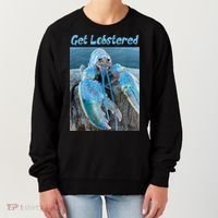 Funny Jumpscare Lobster Meme Blue Crustacean Women's Sweatshirt thumb 0