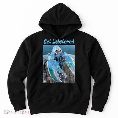 Funny Jumpscare Lobster Meme Blue Crustacean Hoodie