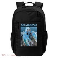 Funny Jumpscare Lobster Meme Blue Crustacean Backpack thumb 0