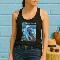 Funny Jumpscare Lobster Meme Blue Crustacean Women's Tank Top thumb 2