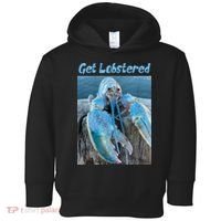 Funny Jumpscare Lobster Meme Blue Crustacean Toddler Hoodie thumb 0