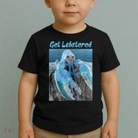 Funny Jumpscare Lobster Meme Blue Crustacean Toddler T-Shirt thumb 2