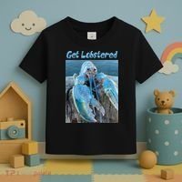 Funny Jumpscare Lobster Meme Blue Crustacean Toddler T-Shirt thumb 3