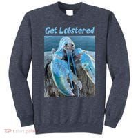 Funny Jumpscare Lobster Meme Blue Crustacean Sweatshirt thumb 0