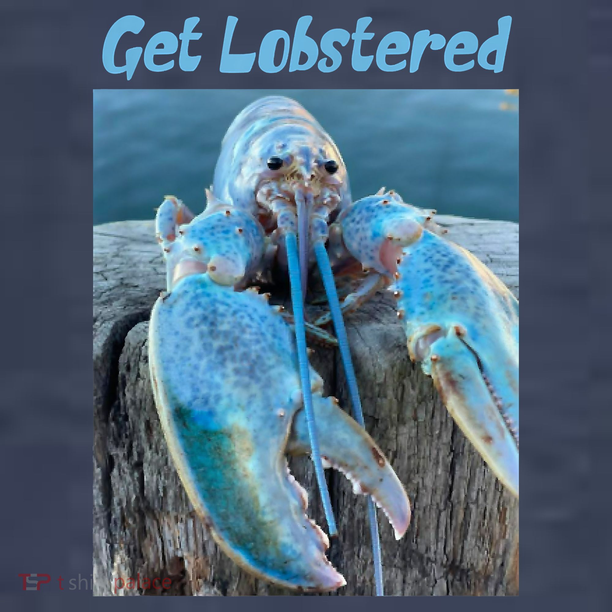 Funny Jumpscare Lobster Meme Blue Crustacean Tank Top