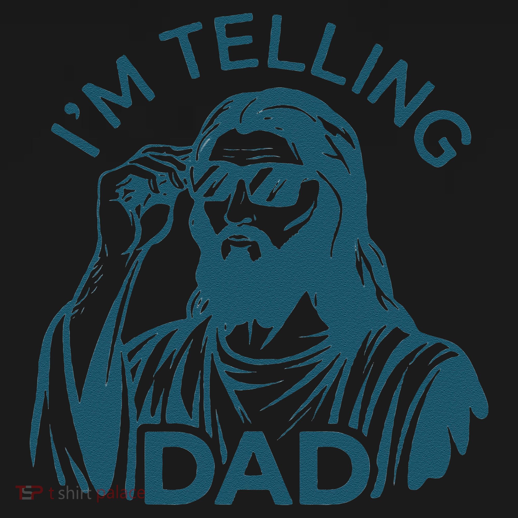 Funny Jesus Meme IM Telling Dad Jesus Christian Doggie Tank