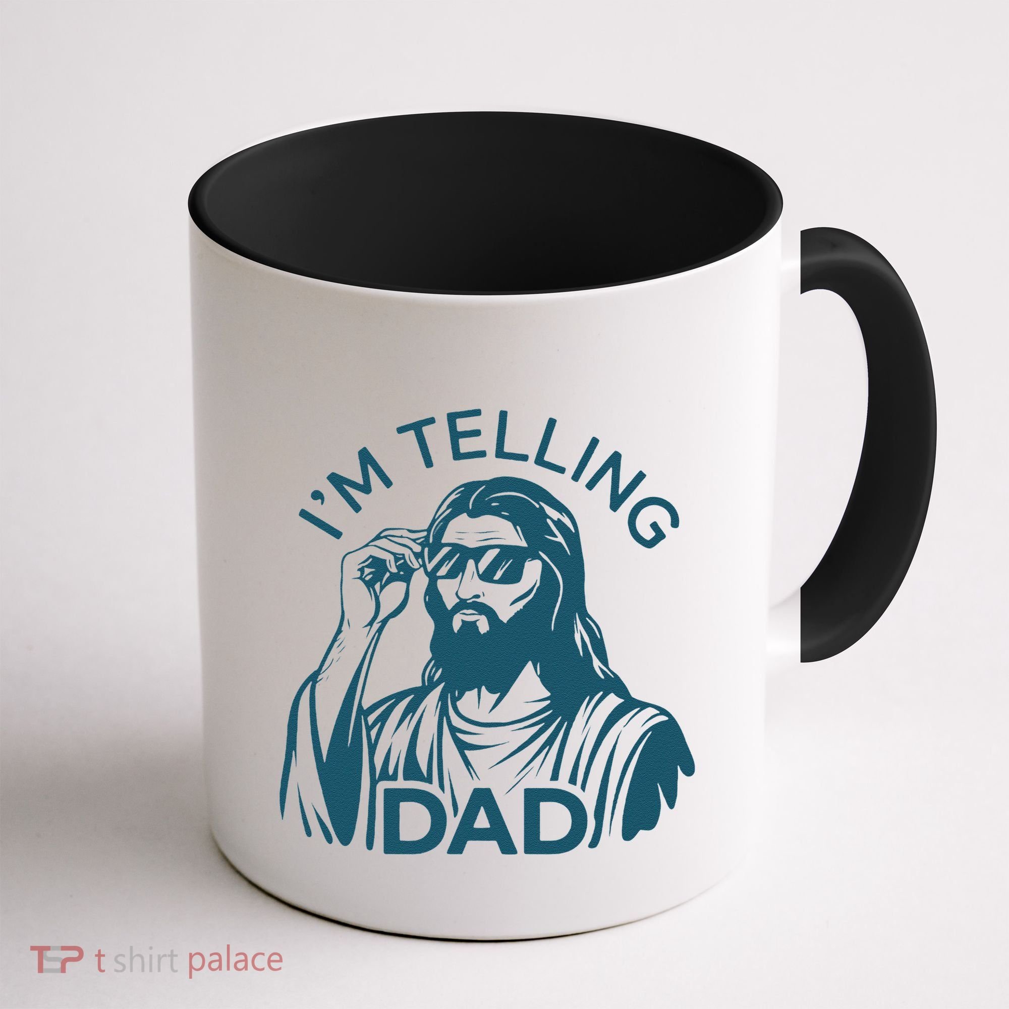 Funny Jesus Meme IM Telling Dad Jesus Christian Coffee Mug
