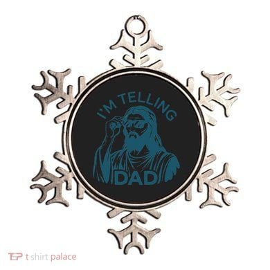 Funny Jesus Meme IM Telling Dad Jesus Christian Ornament