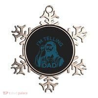 Funny Jesus Meme IM Telling Dad Jesus Christian Ornament thumb 0
