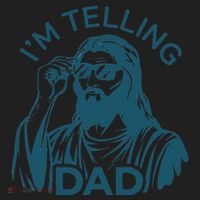 Funny Jesus Meme IM Telling Dad Jesus Christian Hat thumb 2