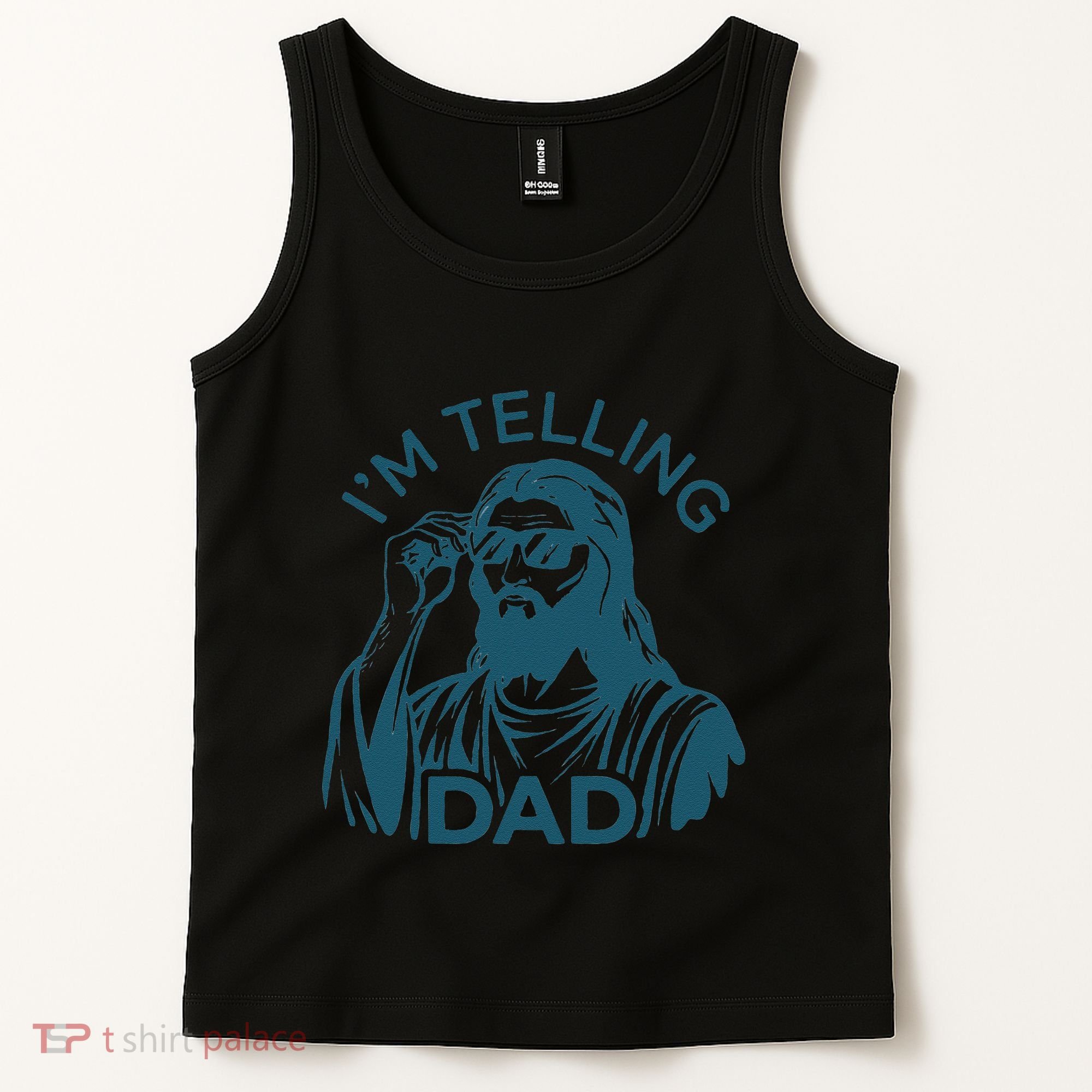 Funny Jesus Meme IM Telling Dad Jesus Christian Tank Top
