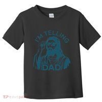 Funny Jesus Meme IM Telling Dad Jesus Christian Toddler T-Shirt thumb 0