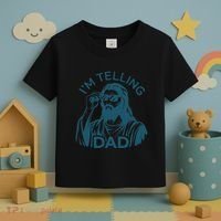 Funny Jesus Meme IM Telling Dad Jesus Christian Toddler T-Shirt thumb 3