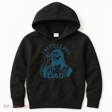 Funny Jesus Meme IM Telling Dad Jesus Christian Kids Hoodie