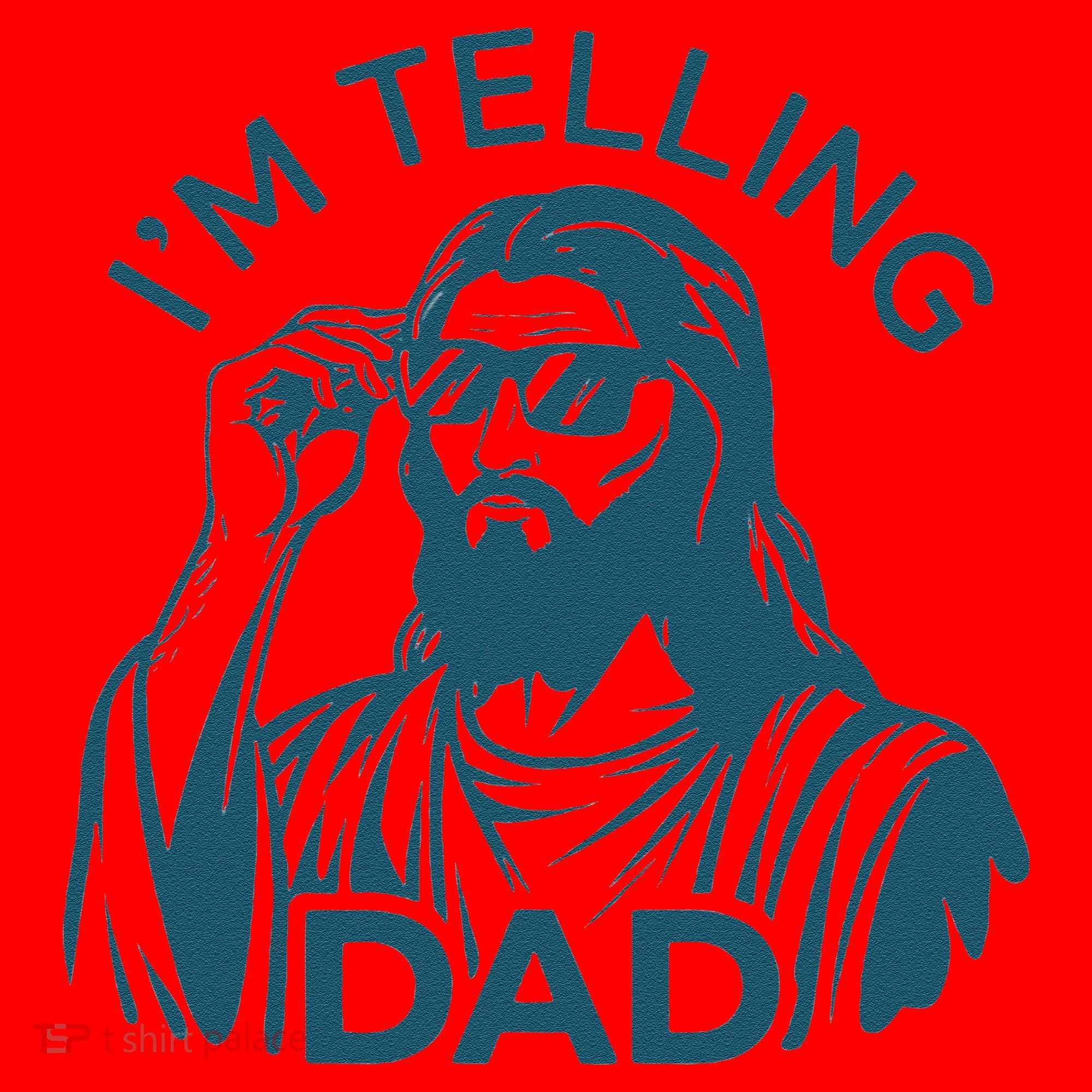 Funny Jesus Meme IM Telling Dad Jesus Christian Santa Hat