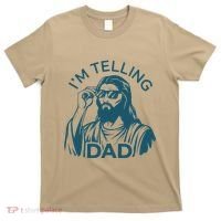 Funny Jesus Meme IM Telling Dad Jesus Christian T-Shirt thumb 0