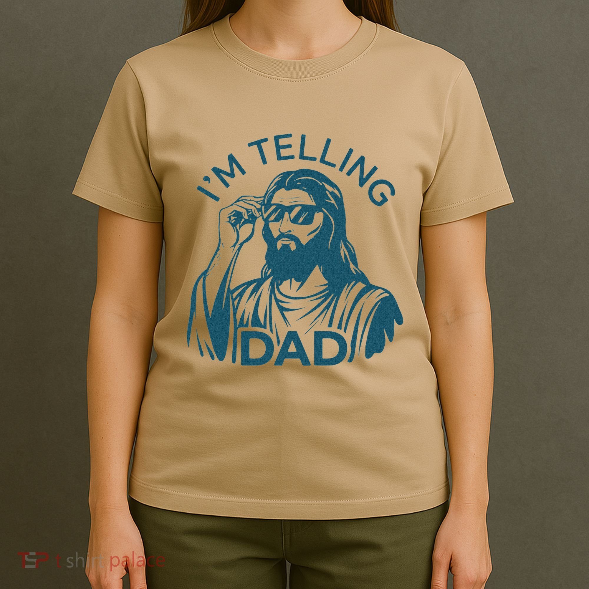 Funny Jesus Meme IM Telling Dad Jesus Christian T-Shirt