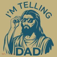 Funny Jesus Meme IM Telling Dad Jesus Christian Mousepad thumb 1