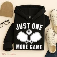 Funny Just One More Game Pickleball Player Gift Pickleballers Hoodie thumb 4