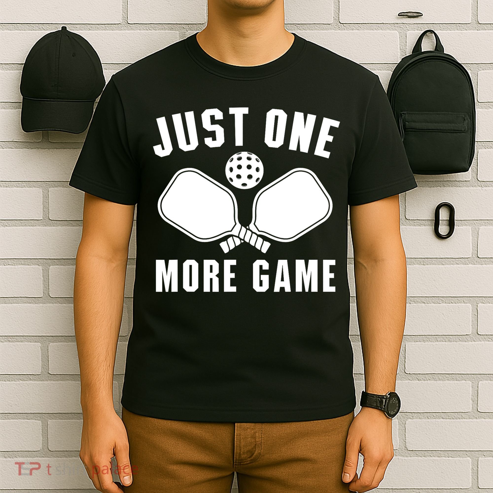 Funny Just One More Game Pickleball Player Gift Pickleballers T-Shirt
